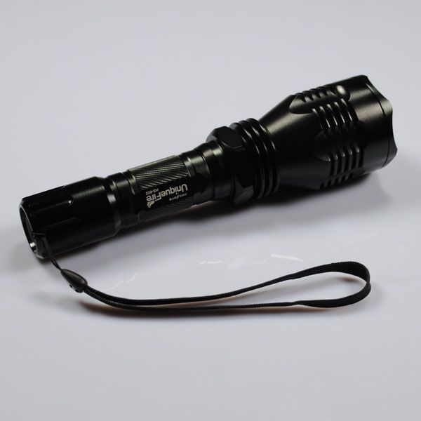 UniqueFire HS-802 Rødt lys lang rekkevidde LED-lommelykt for camping, fotturer, dyrelivsobservasjon 500 meters stråle