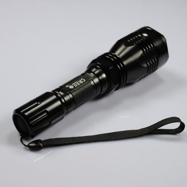 UniqueFire HS-802 Rødt lys lang rekkevidde LED-lommelykt for camping, fotturer, dyrelivsobservasjon 500 meters stråle