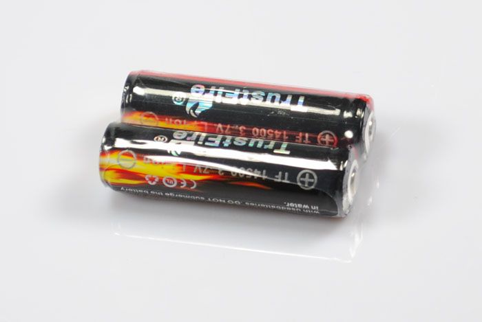 TrustFire 14500 oppladbart Li-ion-batteri 900mAh høy kapasitet miljøvennlig allsidig batteripar
