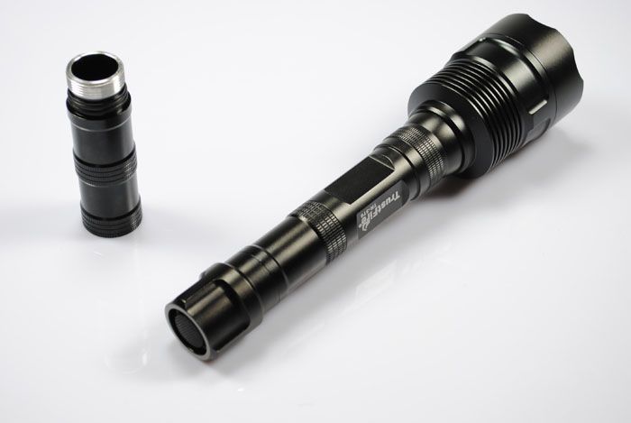 TrustFire TR-3T6 3x T6 LED taktisk lommelykt 3800 lumen lettvekt oppladbar for utendørseventyr