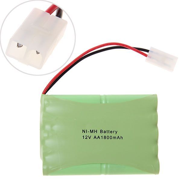 12V AA 1800mAh Ni-MH oppladbart batteri høy kapasitet miljøvennlig for lekebiler modellfly elektroniske produkter
