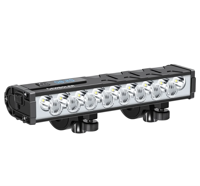 NITEBEAM 10 000 lumen ultralyssterk sykkellykt foran, vanntett, USB-lading for MTB- og landeveissykling – sikkerhet