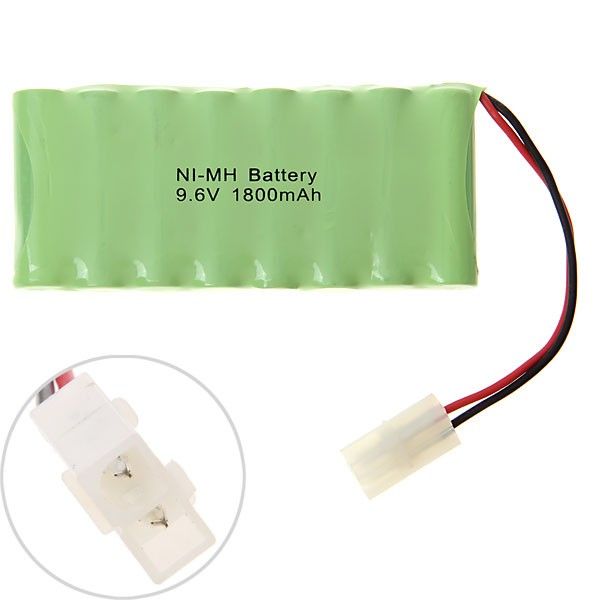8-pk Ni-MH AA 9.6V 1800mAh batteripakke for RC-bil/modellfly – oppladbart batteri, miljøvennlig!