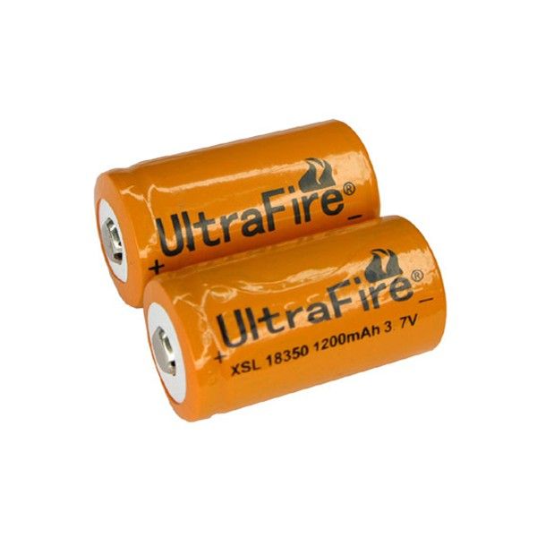 Ultrafire XSL 18350 1200mAh Li-ion oppladbart batteri høy ytelse langvarig kraft for enheter