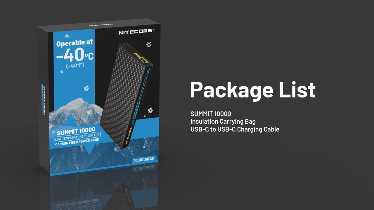 Nitecore Summit 10000 strømbank