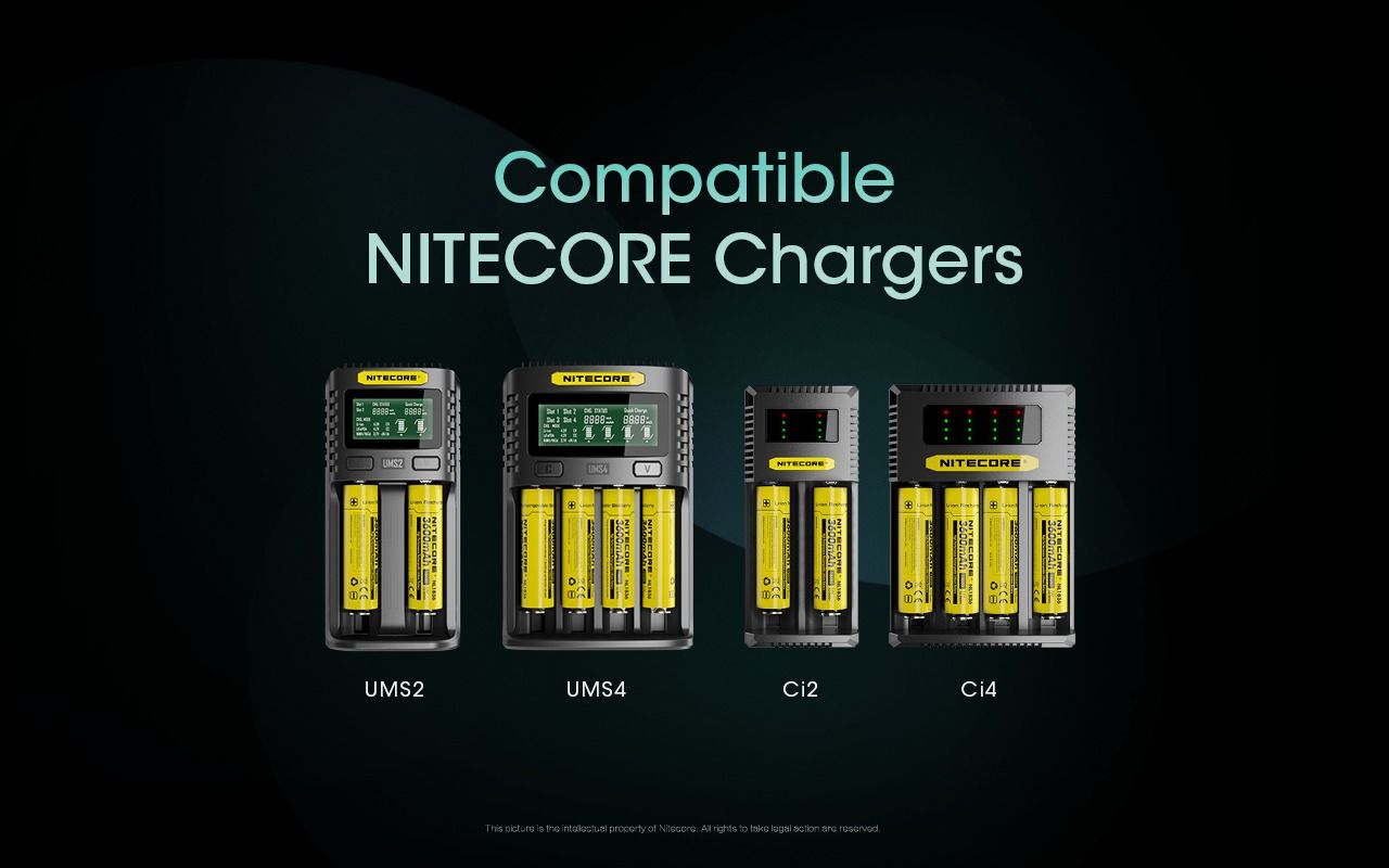 Nitecore 18650 NL1836 3600mAh Li-ion oppladbart batteri