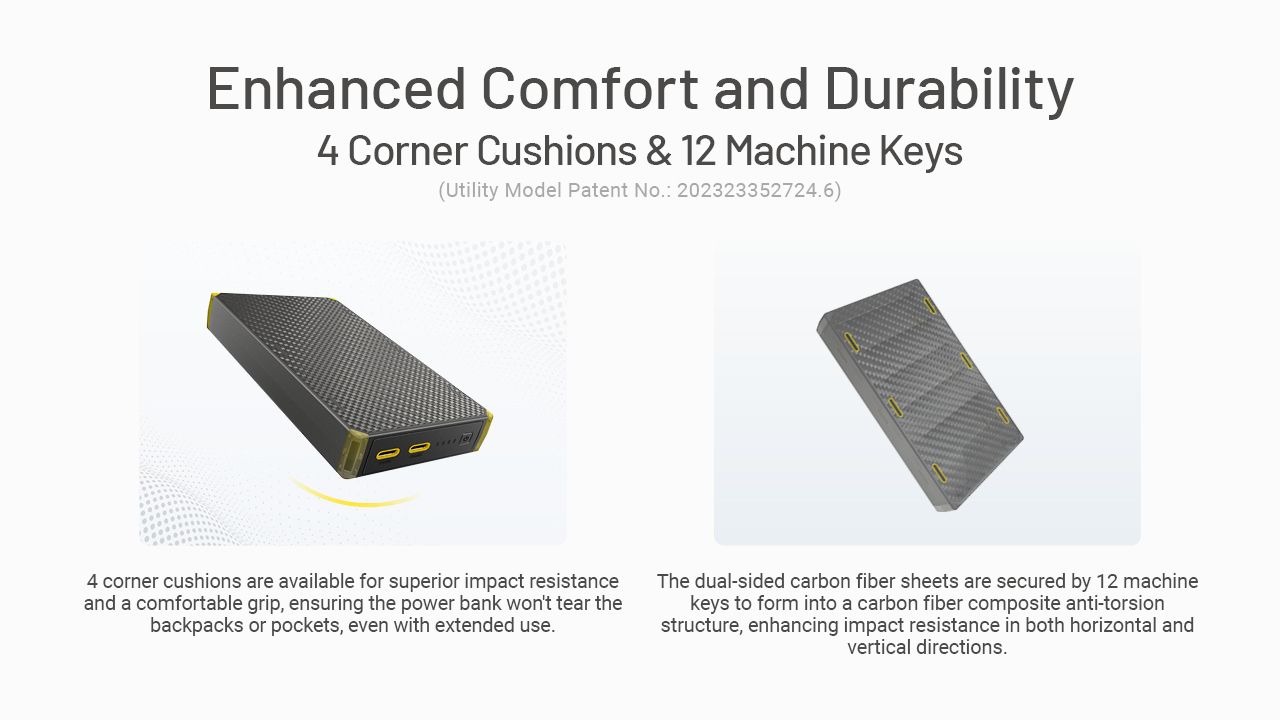 Oppdag Nitecore NB20000 gen3 lettvekt 20000mAh powerbank med dual USB-C QC-støtte perfekt bærbar lader