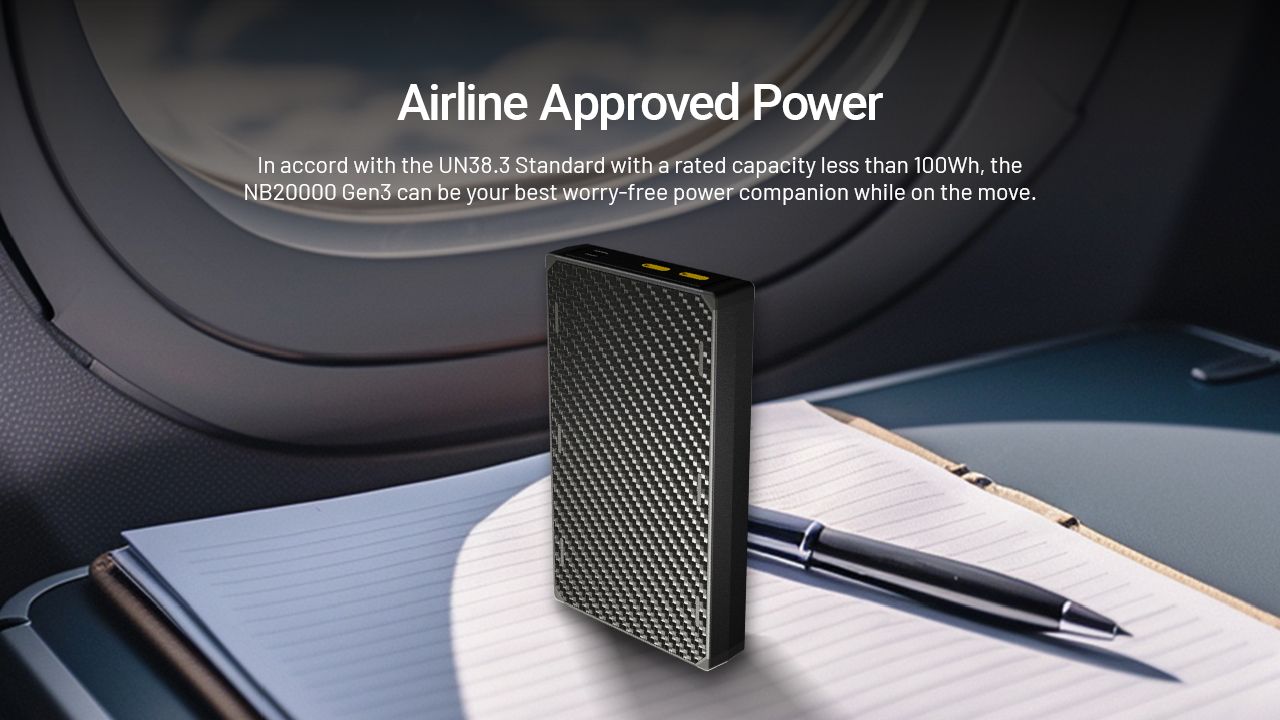 Oppdag Nitecore NB20000 gen3 lettvekt 20000mAh powerbank med dual USB-C QC-støtte perfekt bærbar lader