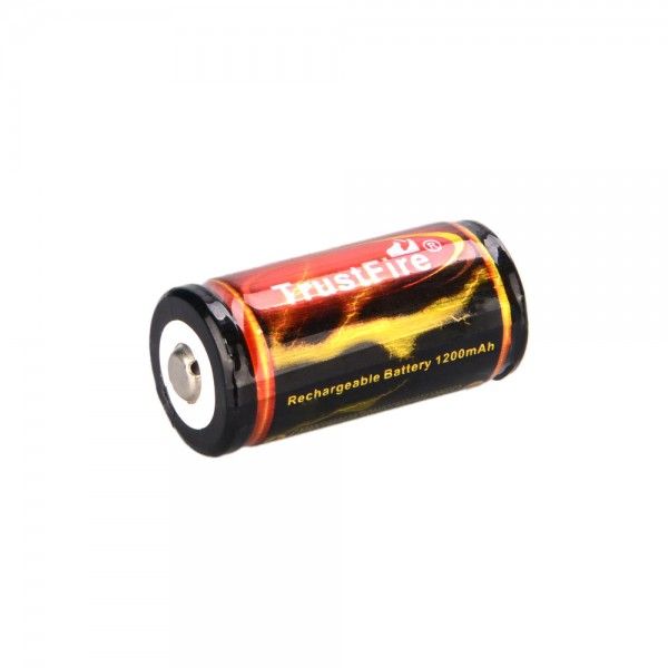 Trustfire 18350 3.7V Litiumbatteri 1200mAh Oppladbart Langvarig kraft for avanserte lommelykter og elektronikk