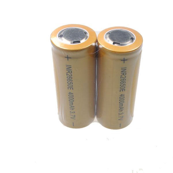 UltraFire 26650 4000mAh høy kapasitet Li-ion oppladbart batteri, miljøvennlig for høytstrømsenheter