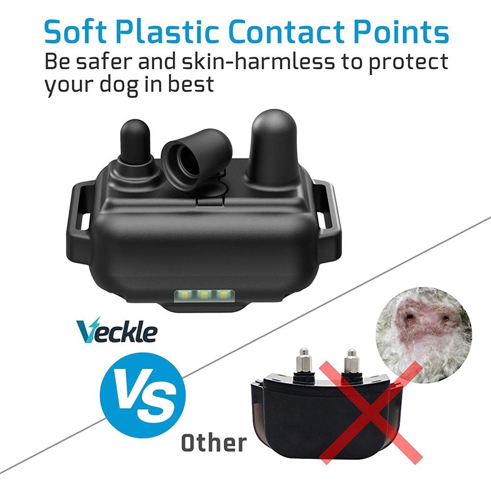 2019 NYTT Elektrisk Hundetreningshalsbånd med Fjernkontroll Justerbare Nivåer Vanntett Effektiv Hundetrening