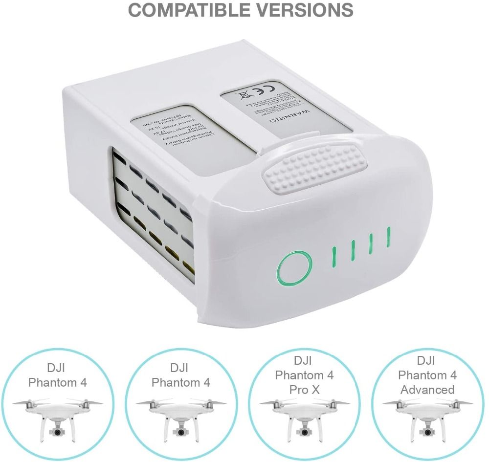DJI Phantom 4 Serie 15,2V 5870mAh Li-Po-batteri Høy kapasitet Lettvekt Rask lading for FPV Quadcopter