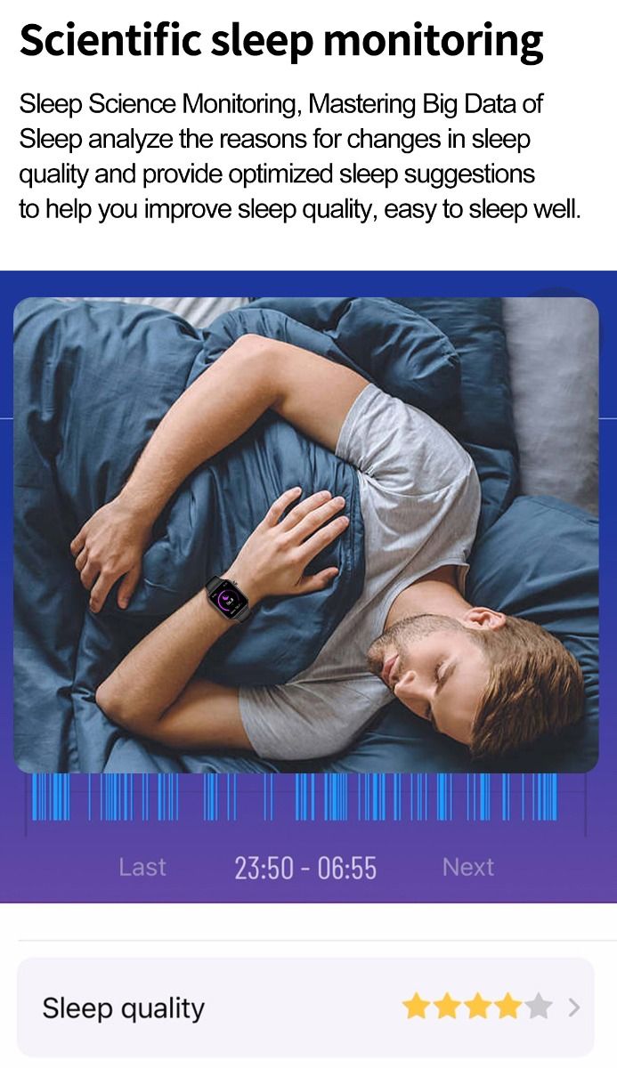 ET570 Blodsukker Smartklokke med EKG, puls og blodtrykk