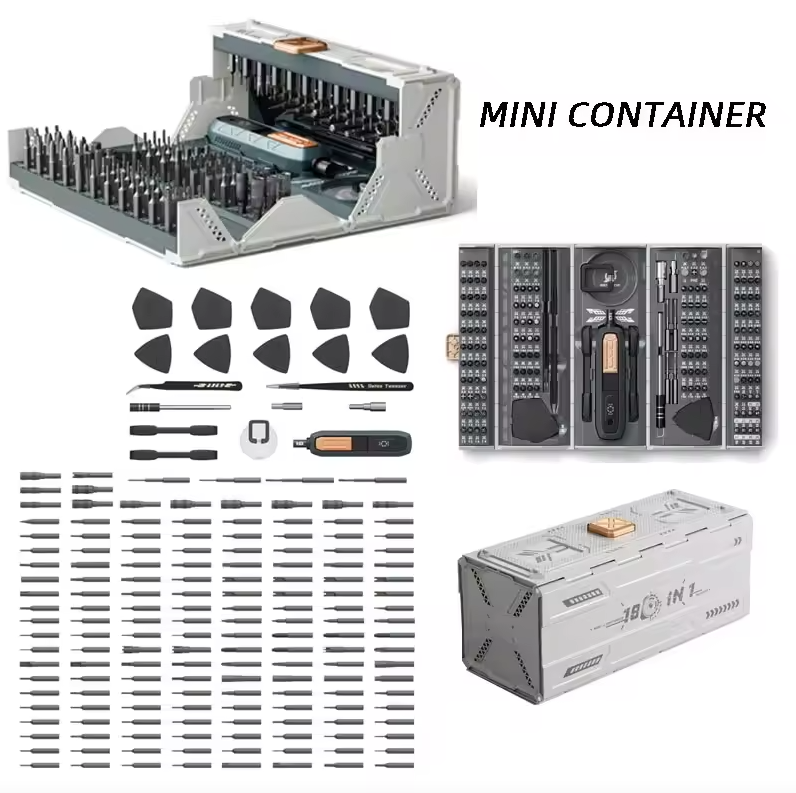 Presisjonsskrutrekker-sett med 21 typer av 160 magnetiske bits, JAKEMY Multi-bits profesjonelt reparasjonssett for bærbare PC-er for de fleste elektroniske enheter, klokke, Xbox, konsoll, briller, dørklokke