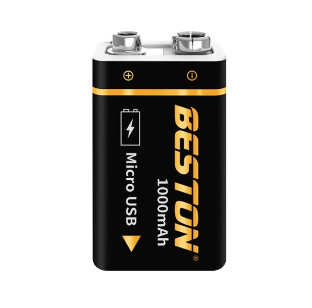 Beston 9V 1000mAh li-ion oppladbart batteri USB lading for RC helikopter mikrofon høy kapasitet og miljøvennlig