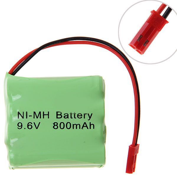 Oppladbart 9,6V AAA 800mAh Ni-MH batteri Høy kapasitet og miljøvennlig for elektroniske enheter og modellkjøretøy