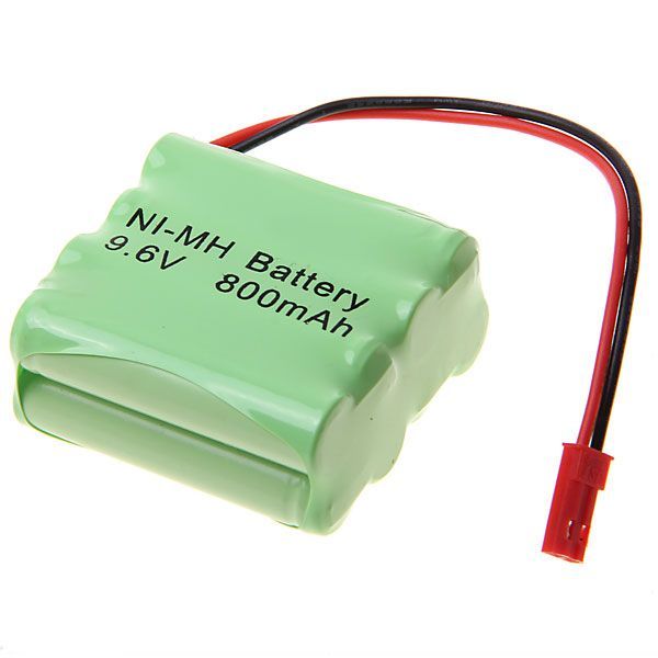 Miljøvennlig 9,6V AAA 800 mAh Ni-MH oppladbar batteripakke for langvarig strøm i elektroniske enheter