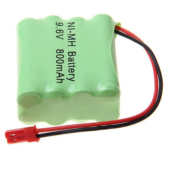 Miljøvennlig 9,6V AAA 800 mAh Ni-MH oppladbar batteripakke for langvarig strøm i elektroniske enheter