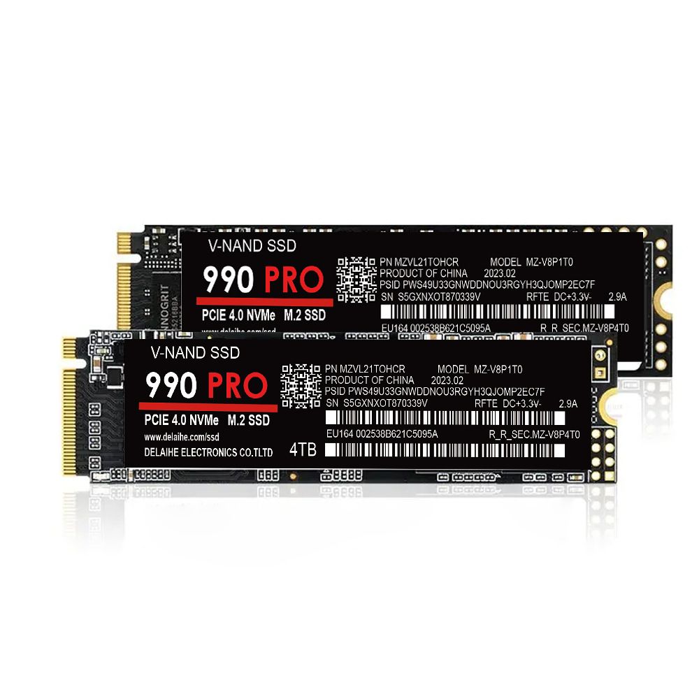 SSD høyhastighet 990 PRO PCIe 4.0 NVMe 4.0 M.2 2280 1TB 2TB 4TB SSD Intern Solid State Harddisk For Laptop PC PS4