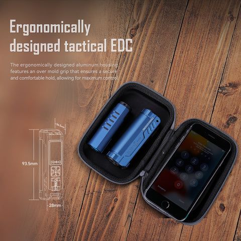 IMALENT BL50 3600 Lumens EDC Lommelykt Kompakt Type-C Oppladbar med OLED-skjerm for Utendørseventyr