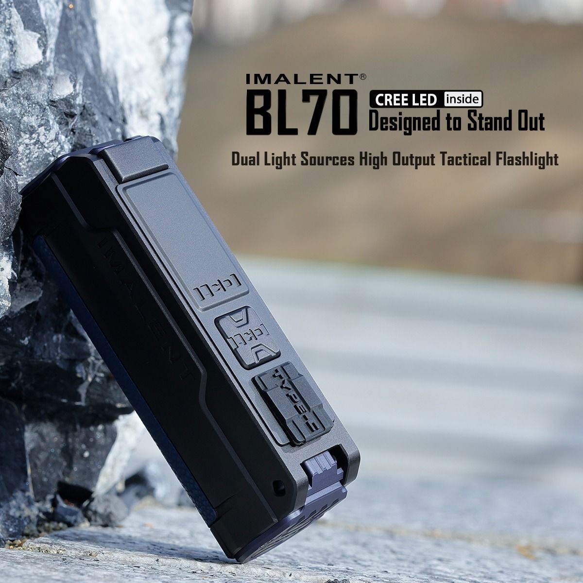 IMALENT BL70 6000 lumen Type-C oppladbar LED EDC-lommelykt