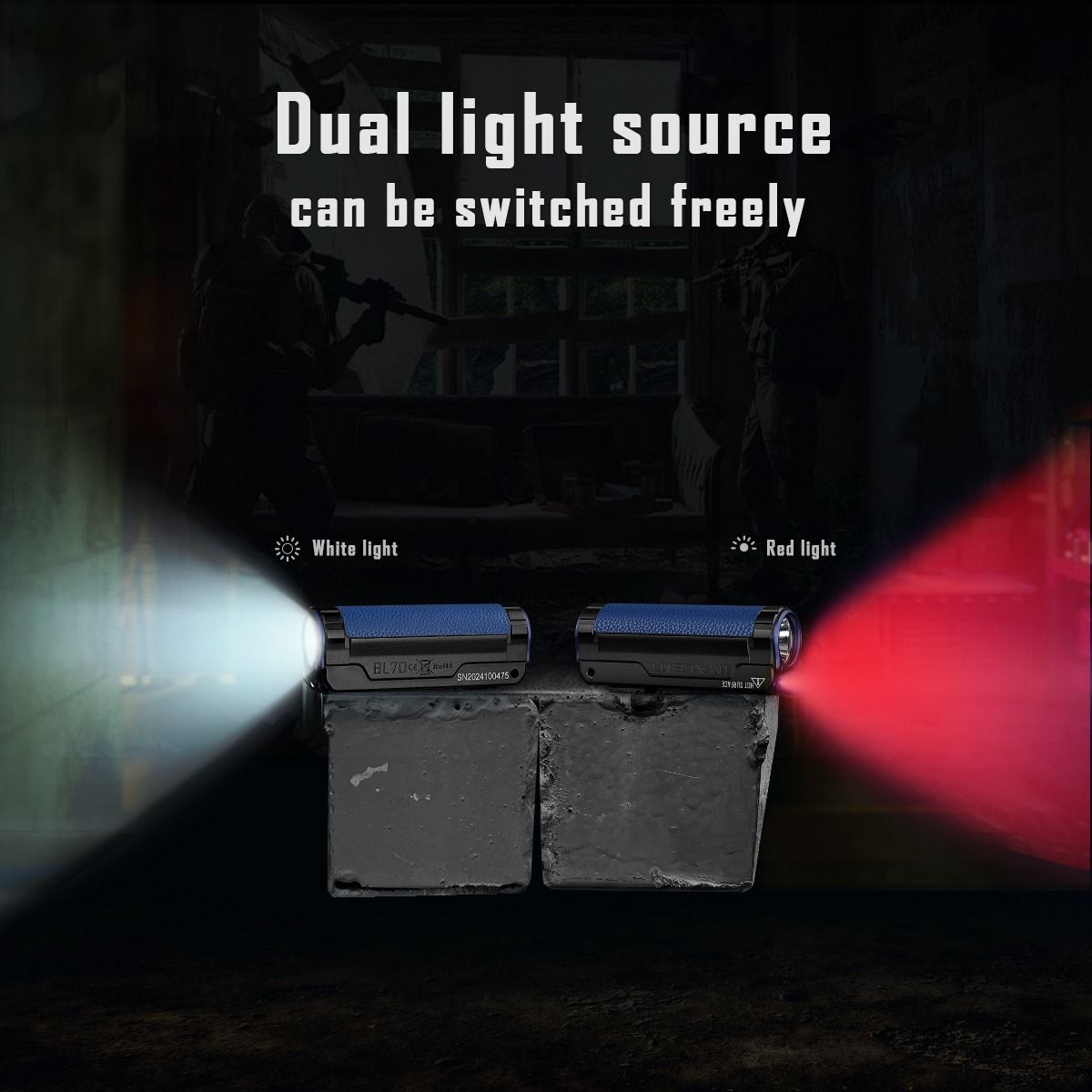 IMALENT BL70 6000 lumen Type-C oppladbar LED EDC-lommelykt
