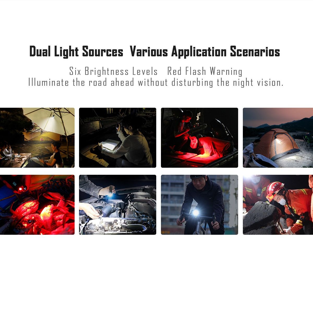 IMALENT BL70 6000 lumen Type-C oppladbar LED EDC-lommelykt