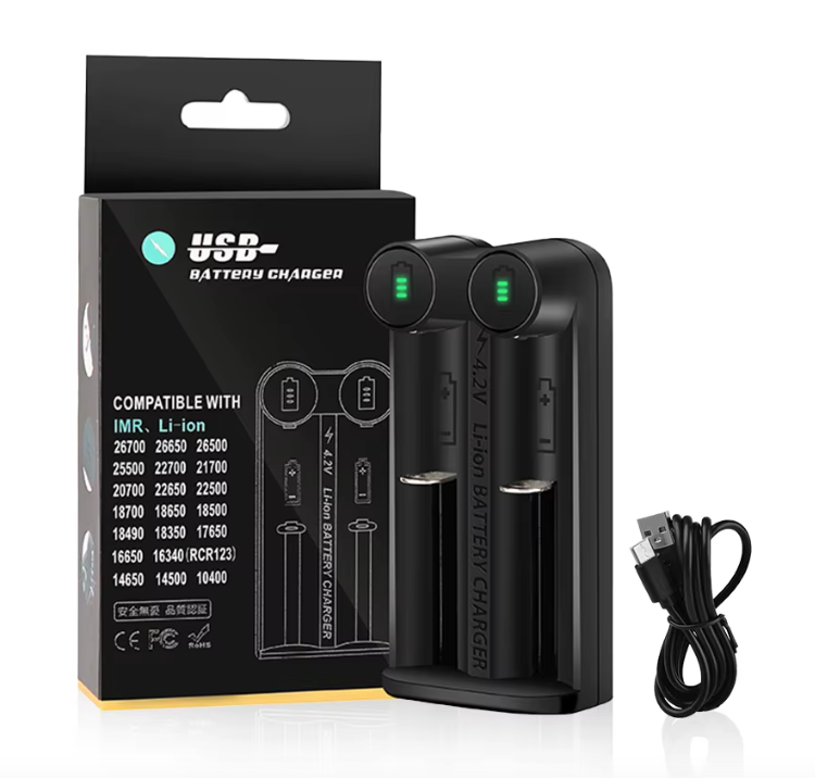 21700 Batterilader for 18650 CR123A 14500 med intelligent MCU-teknologi og sikkerhetsfunksjoner effektiv løsning