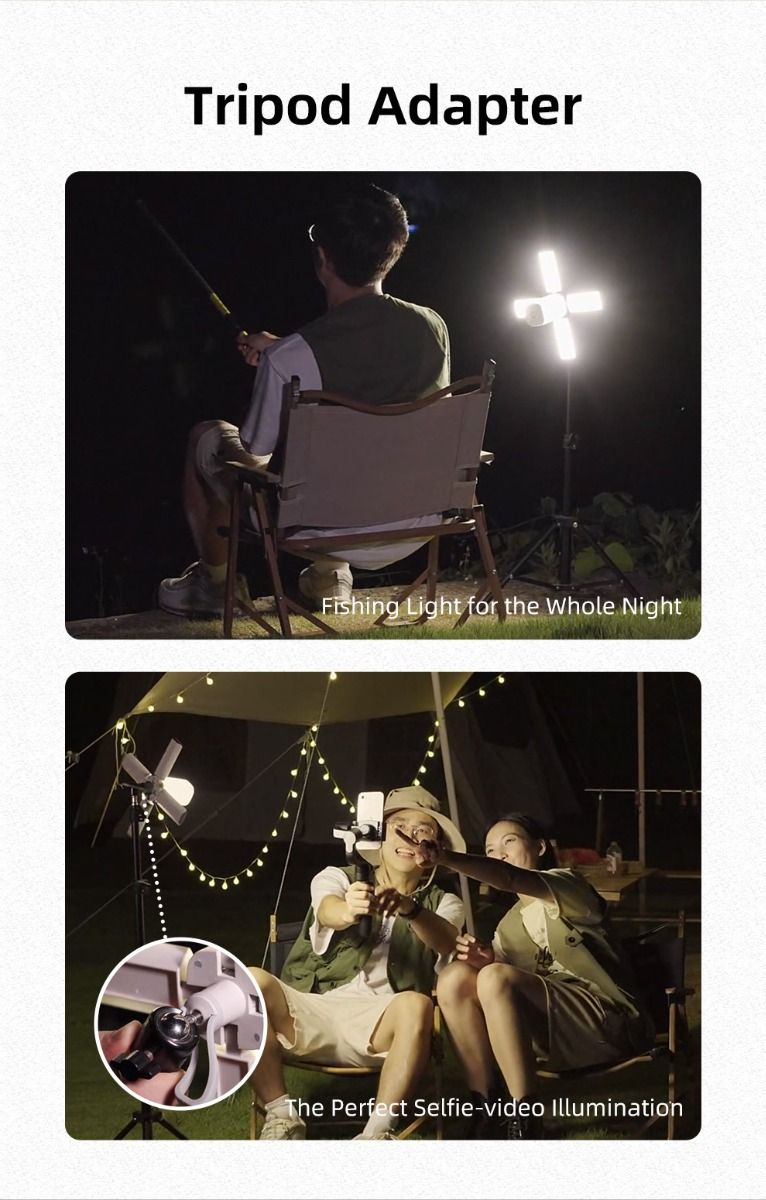 Klarus CL2 750 lumen fritt foldbar campinglampe, bærbar, øyevennlig, allsidig lampe med 7 lysmoduser