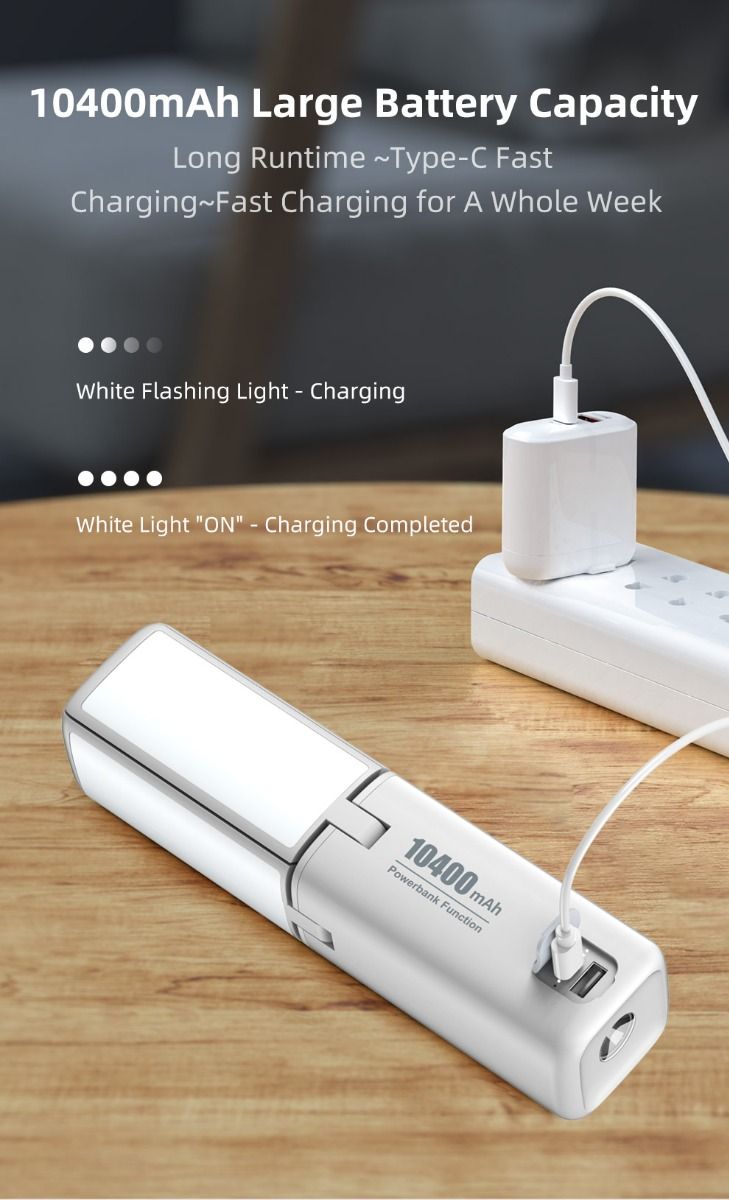 Klarus CL2 750 lumen fritt foldbar campinglampe, bærbar, øyevennlig, allsidig lampe med 7 lysmoduser
