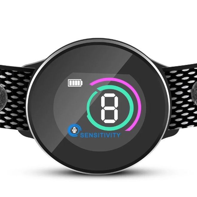 Smart automatisk antibjeffende hundehalsbånd med oppladbart design, intelligent bjeffegjenkjenning og human løsning