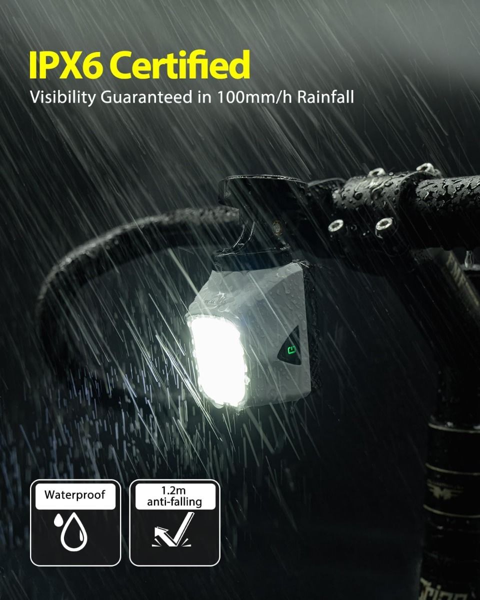 TOWILD DLite 1700 USB-oppladbart sykkellys 1900 lumen vanntett frontlys sykling DL1700 sykkellys