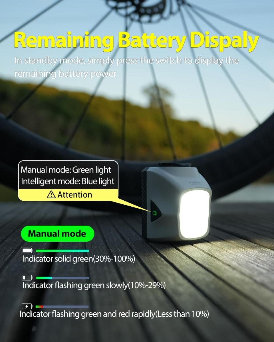 TOWILD DLite 1700 USB-oppladbart sykkellys 1900 lumen vanntett frontlys sykling DL1700 sykkellys