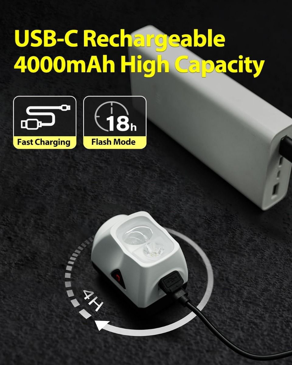 TOWILD DLite 1700 USB-oppladbart sykkellys 1900 lumen vanntett frontlys sykling DL1700 sykkellys