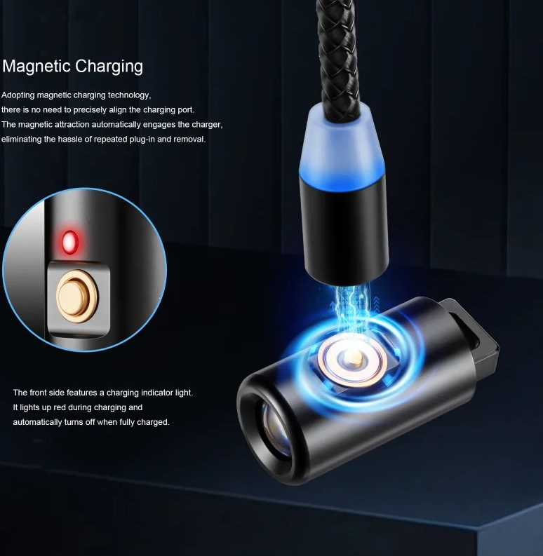 Mini lommelykt LED oppladbar for camping og fotturer, nøkkelringlys med halskjede