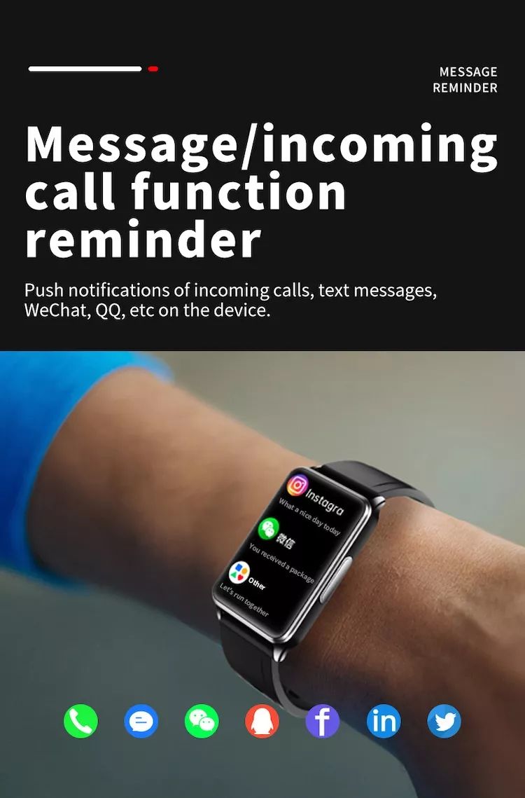 EP02 Blodsukker Smartklokke EKG HRV hjertefrekvens temperatur 1,57" HD vanntett Smartarmbånd Fitness Tracker