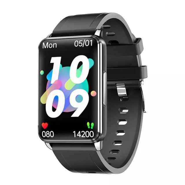 EP02 Blodsukker Smartklokke EKG HRV hjertefrekvens temperatur 1,57" HD vanntett Smartarmbånd Fitness Tracker