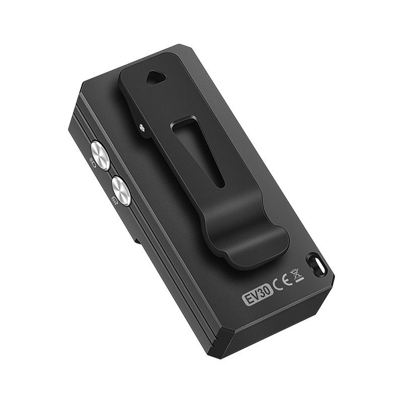 EV30 Mini LED EDC-lommelykt med 365nm UV-lys, 550 lumen USB-C oppladbar nøkkelring-lommelykt