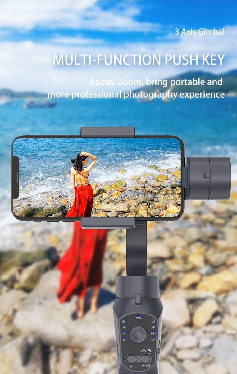 F10 Pro Stabilizer 3-akset telefon-gimbal for mobilfilmskaping med smarttelefonkompatibilitet og ansiktsgjenkjenning