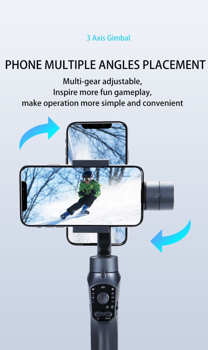 F10 Pro Stabilizer 3-akset telefon-gimbal for mobilfilmskaping med smarttelefonkompatibilitet og ansiktsgjenkjenning