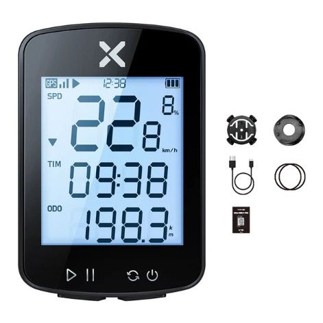 XOSS G+ G2 Sykkelcomputer GPS generasjon trådløs speedometer tracker med tilpasset skjerm og pulssensor