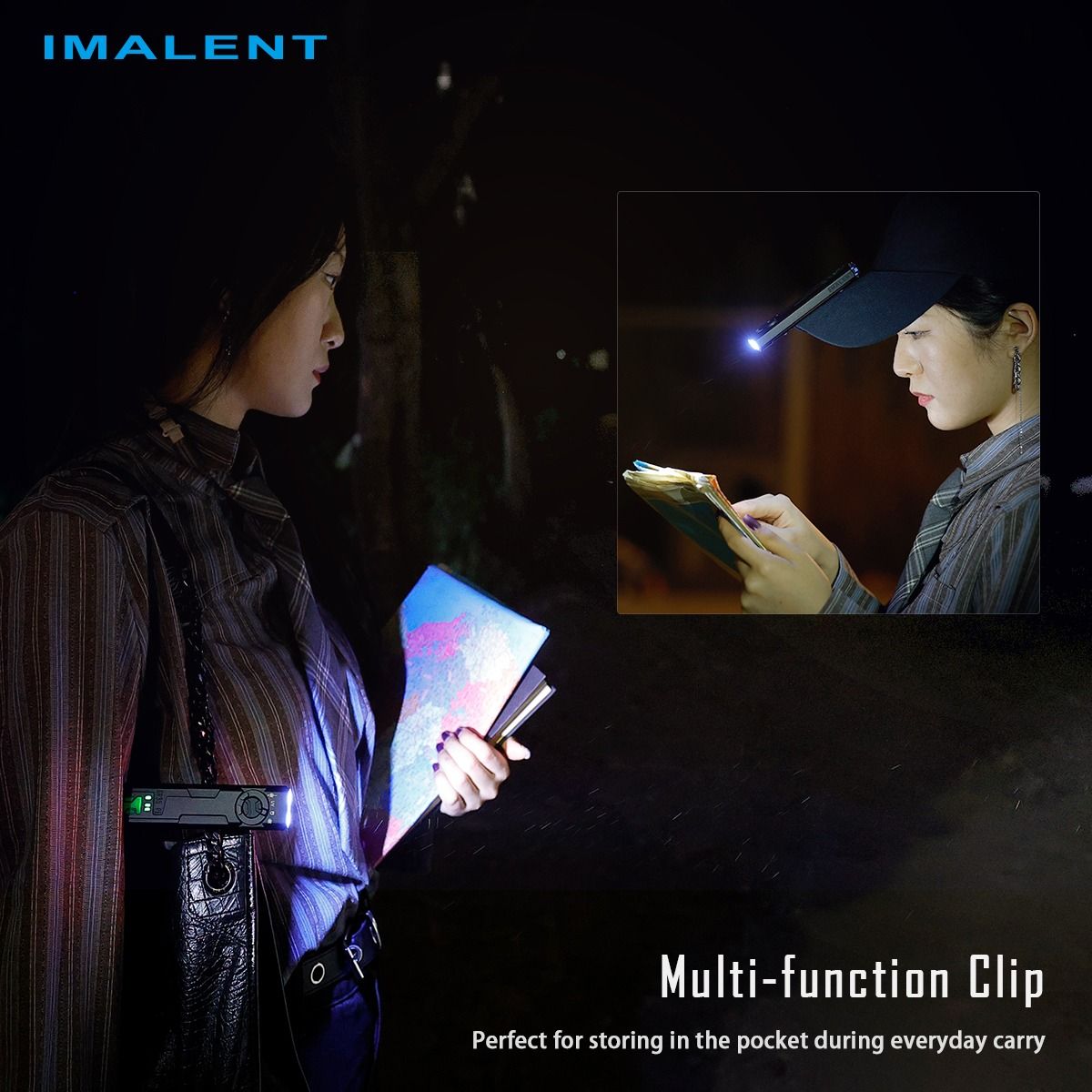 IMALENT GR35 2800 lumen LED EDC-lommelykt (rød)