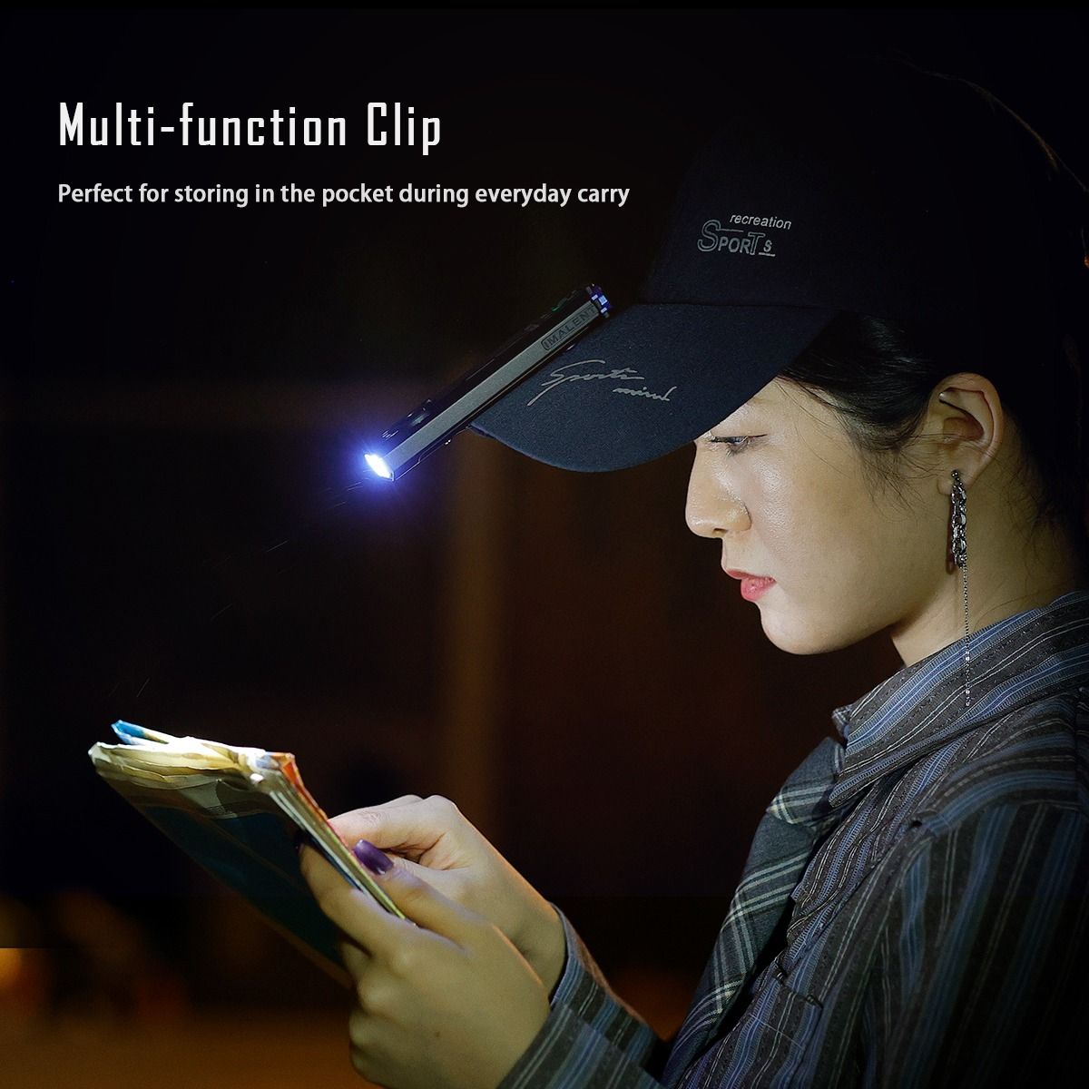IMALENT GR35 2800 Lumen LED EDC Lommelykt (Grønn)