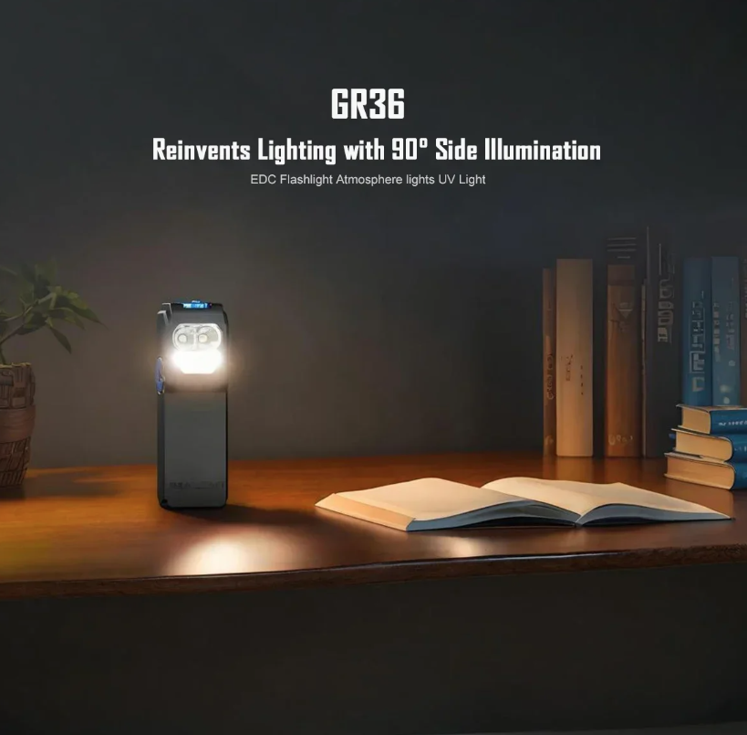 IMALENT GR36 EDC 2800 Lumens Type-C oppladbar magnetisk superlyssterk klipp-på LED-lommelykt