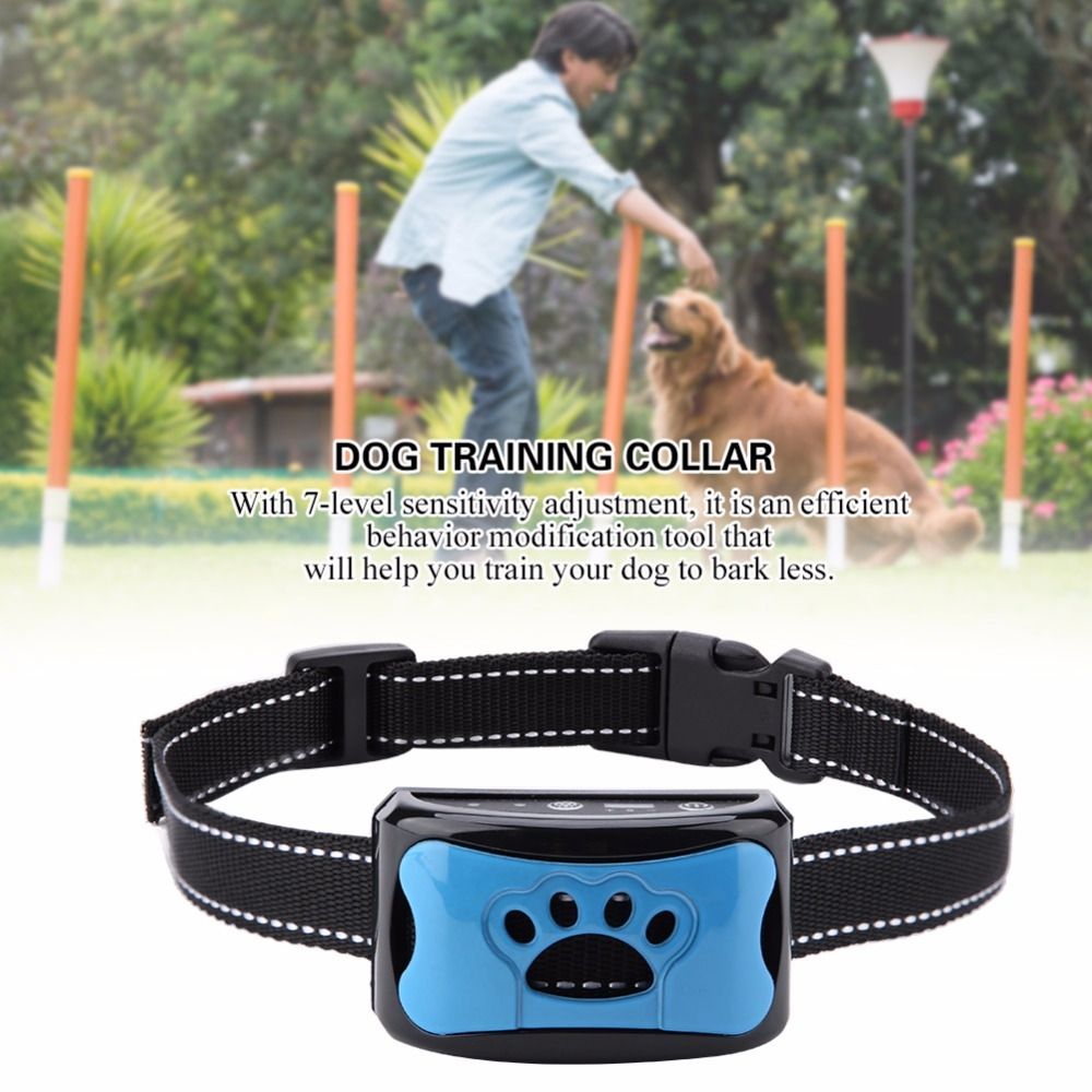 Hund antibjeff-enhet USB-ladingshalsbånd humant treningsverktøy for fredelig hjemmemiljø