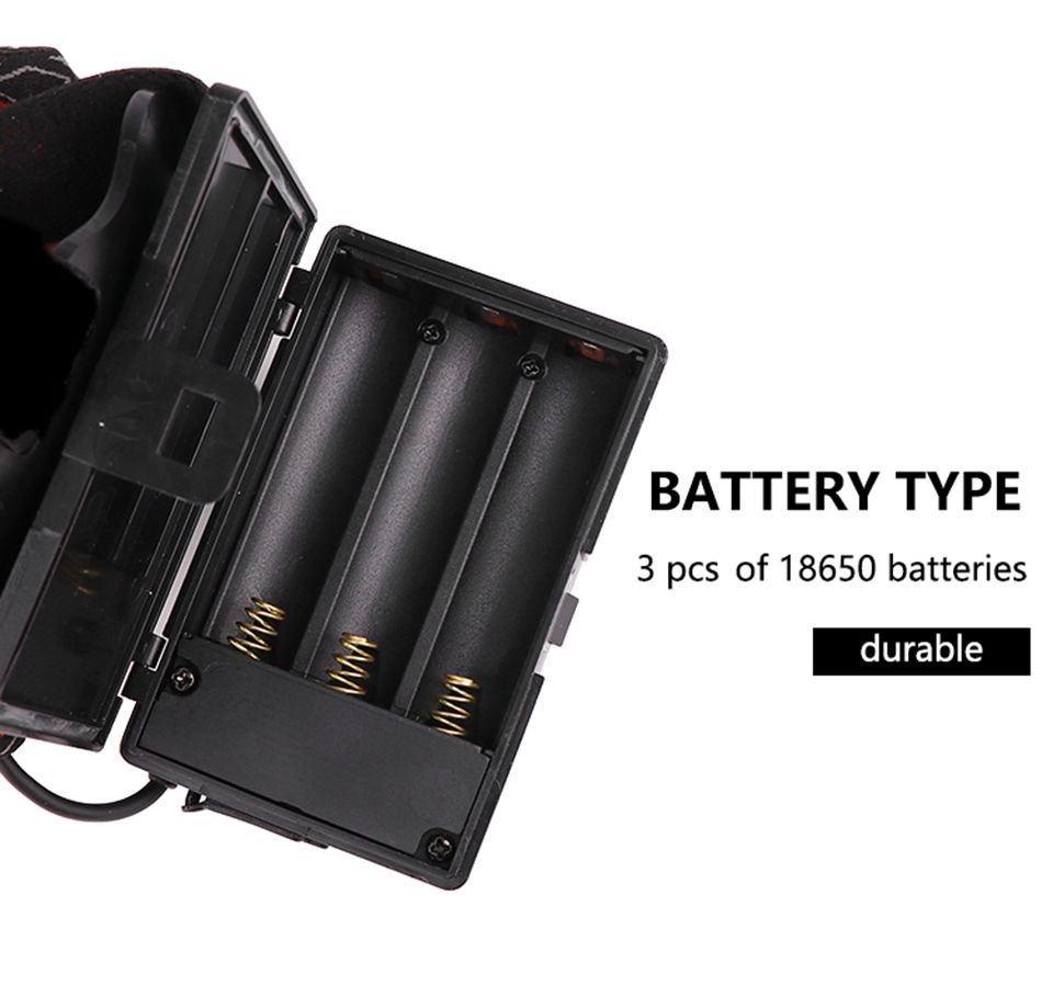 XHP70 LED Hodelykt 8000LM USB Oppladbar Utendørslys IPX5 Vanntett Justerbare Moduser for Camping og Fotturer