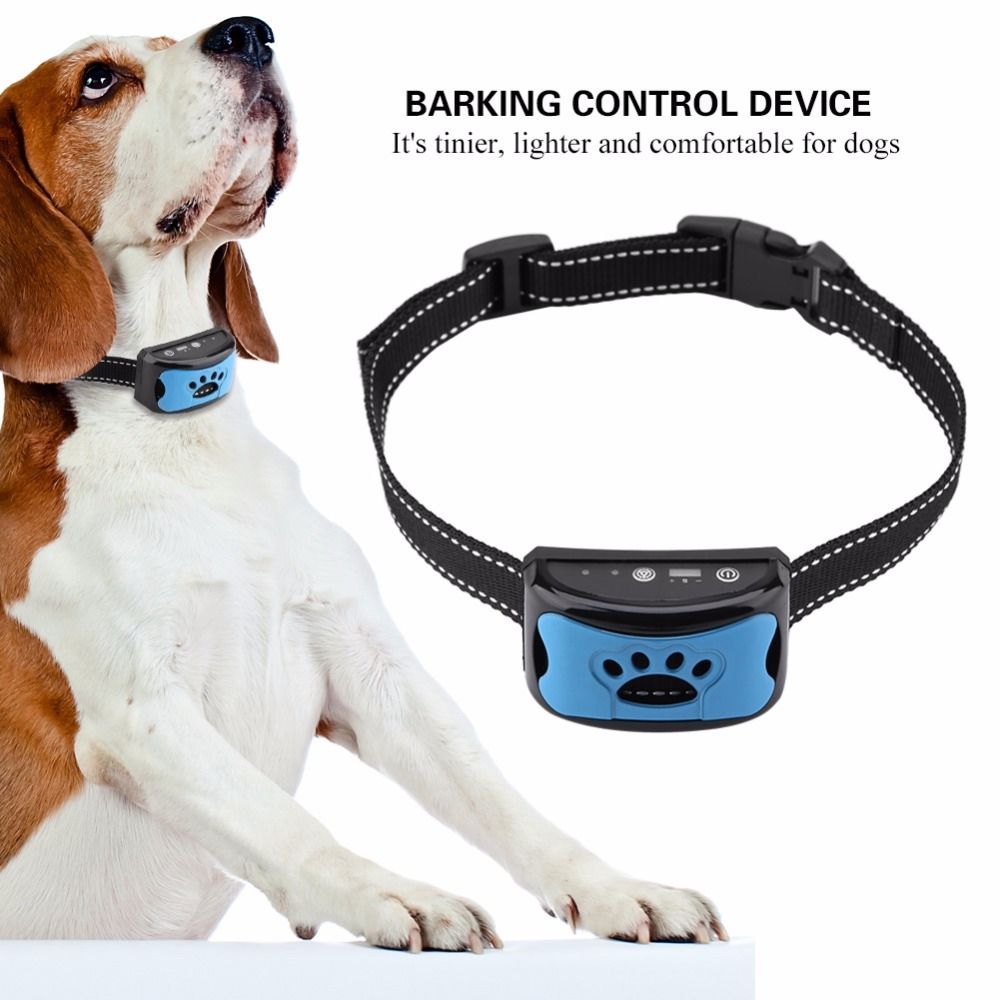 Hund antibjeff-enhet USB-ladingshalsbånd humant treningsverktøy for fredelig hjemmemiljø