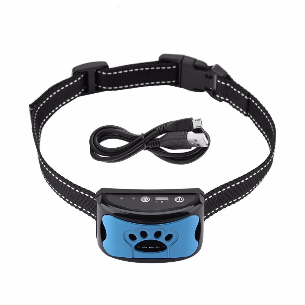 Hund antibjeff-enhet USB-ladingshalsbånd humant treningsverktøy for fredelig hjemmemiljø