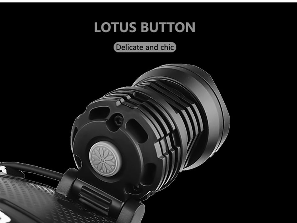 XHP70 LED Hodelykt 8000LM USB Oppladbar Utendørslys IPX5 Vanntett Justerbare Moduser for Camping og Fotturer