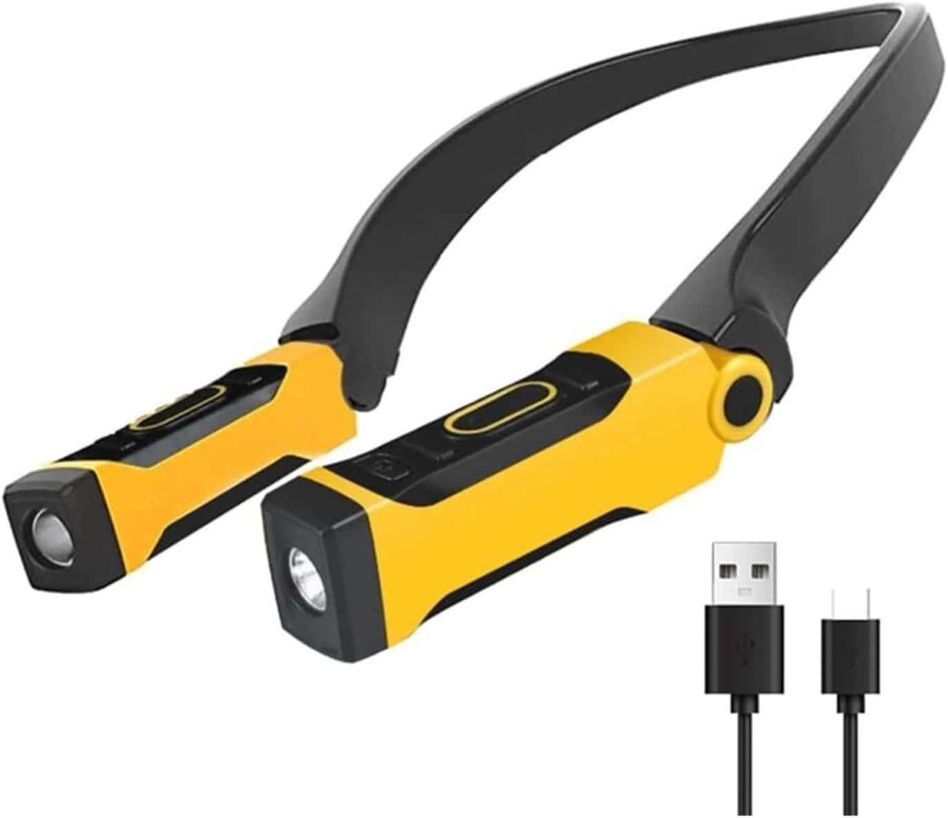 Oppladbar nakkelampe - LED-nakkehengelampe - USB-nakkeleselys